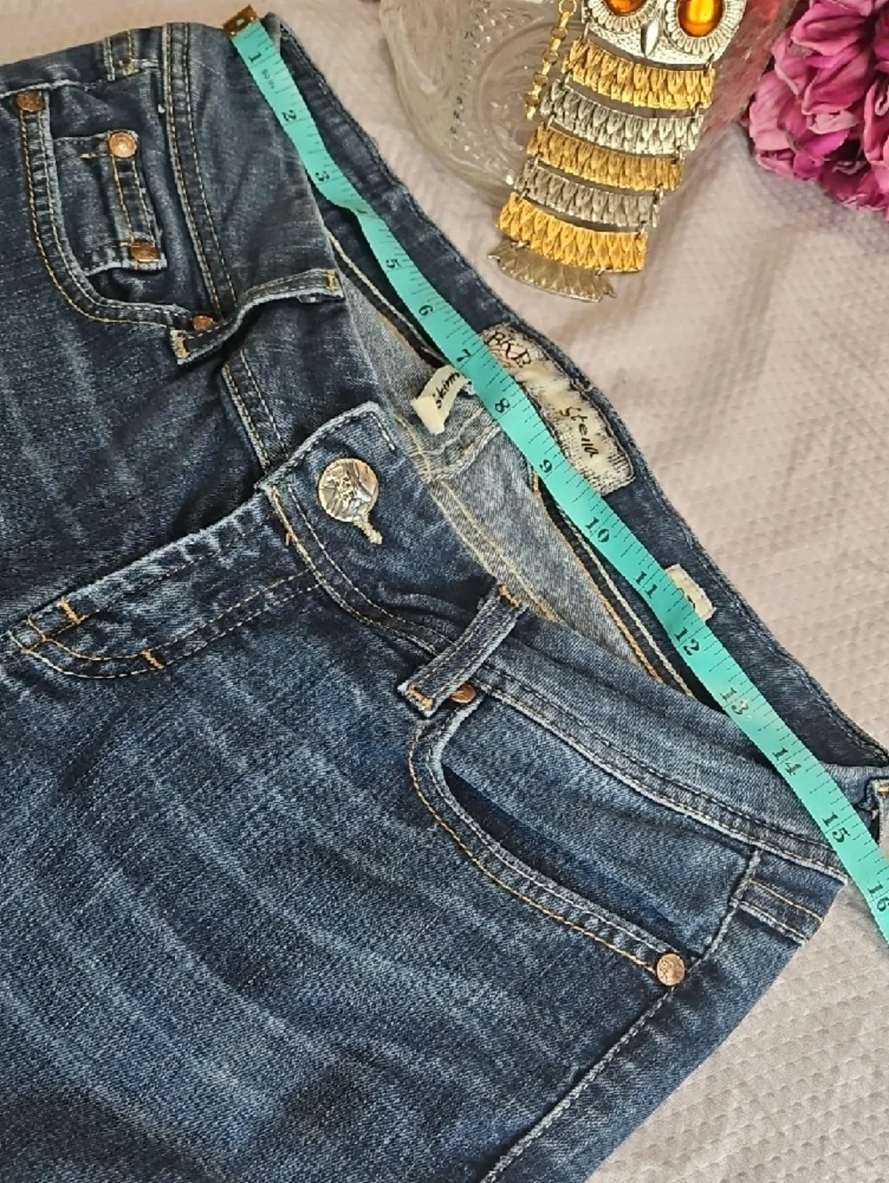 BKE Stella Skinny Jeans - Dark Blue Wash 29R - Picture 9 of 16